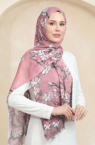شال قطن برائحة الزهرة 90175-09 وردي فاتح 90175-09