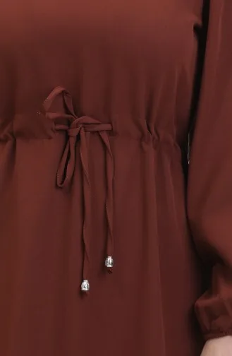 Robe Manches Elastiques 8005-04 Brun 8005-04