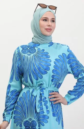 Jurk Met Riem En Rok Met Ruches 50171-01 Saks 50171-01