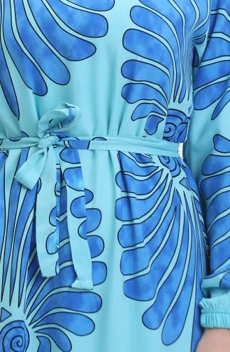 Jurk Met Riem En Rok Met Ruches 50171-01 Saks 50171-01