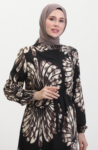 Robe A Ceinture Et Jupe Froufrous 50171-02 Noir 50171-02
