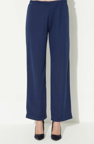 Kolyeli Tunik Pantolon İkili Takım 0583-01 İndigo