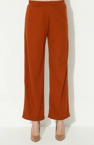 Kolyeli Tunik Pantolon İkili Takım 0583-10 Taba