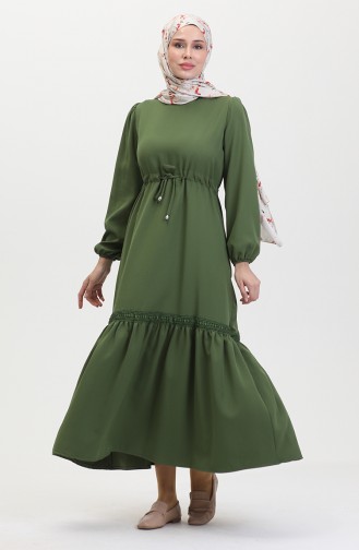Robe Manches Elastiques 8005-05 Vert 8005-05