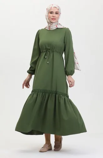 Robe Manches Elastiques 8005-05 Vert 8005-05