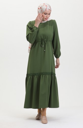 Robe Manches Elastiques 8005-05 Vert 8005-05