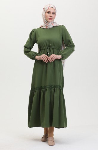 Robe Manches Elastiques 8005-05 Vert 8005-05
