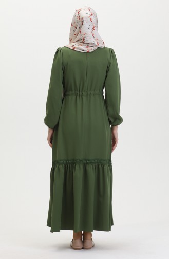 Robe Manches Elastiques 8005-05 Vert 8005-05