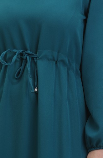 Robe Manches Elastiques 8005-01 Vert Emeraude 8005-01