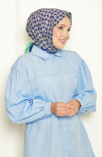 Almond Bursa Silk Patterned Scarf Benetton Badembursa00 0381 00_0381