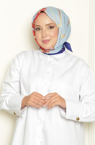 Lilyum Bursa Silk Patterned Scarf Saks Lılyumbursa00 051 00_051