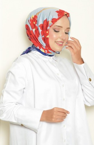Lilyum Bursa Silk Patterned Scarf Saks Lılyumbursa00 051 00_051