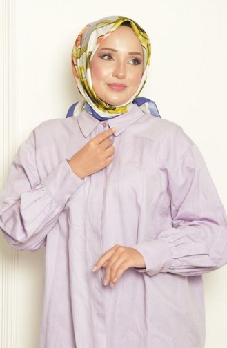 Écharpe à Motifs En Soie Orkide Bursa Lilas Orkıdebursa00 097 00_097