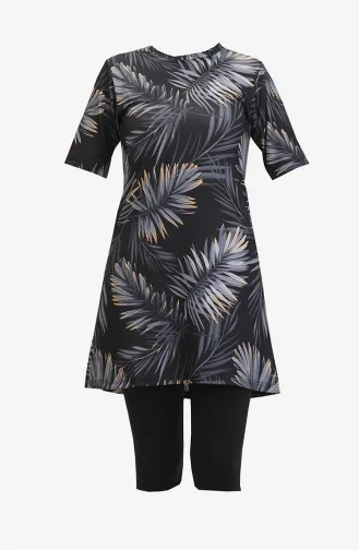 Hijab-badpak 24712-03 Antraciet 24712-03