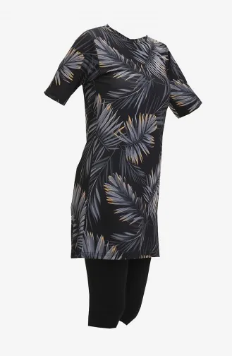 Hijab-badpak 24712-03 Antraciet 24712-03