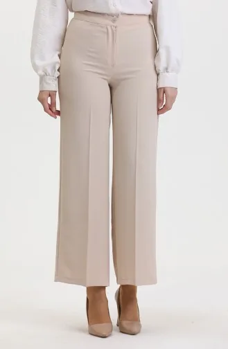 Broek Met Wijde Pijpen 1152-01 Beige 1152-01