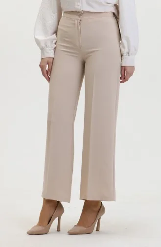 Broek Met Wijde Pijpen 1152-01 Beige 1152-01