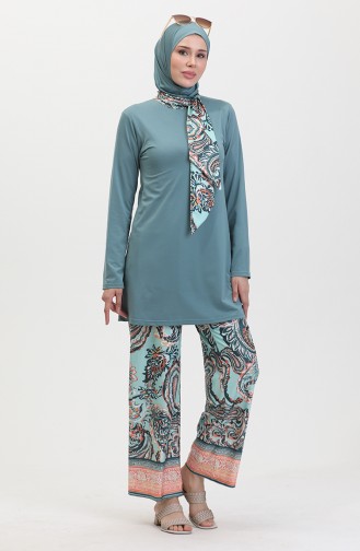 Hijab-Badeanzug 24602-01 Grün 24602-01