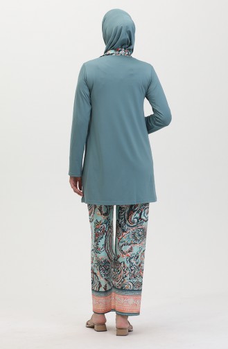 Hijab-Badeanzug 24602-01 Grün 24602-01