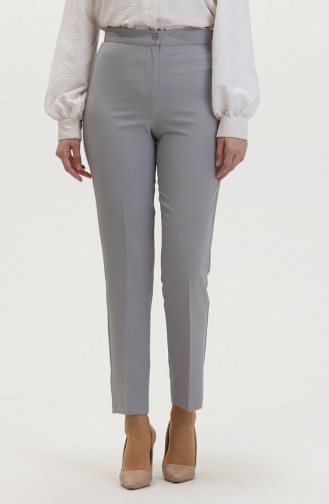 Düz Paça Pantolon 1153-07 Gri