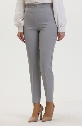Düz Paça Pantolon 1153-07 Gri