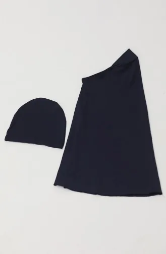 Hijab-Badeanzug 23513-02 Marineblau 23513-02