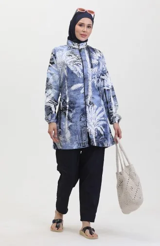 Hijab-Badeanzug 24204-02 Marineblau 24204-02