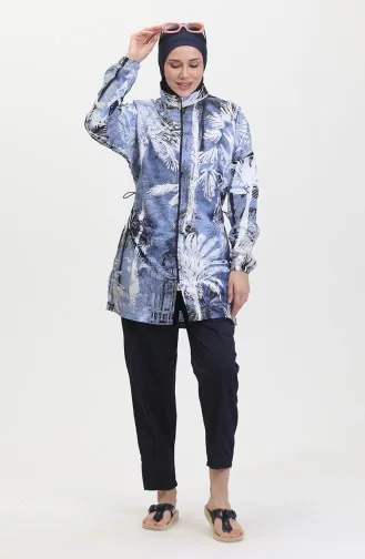 Hijab-Badeanzug 24204-02 Marineblau 24204-02