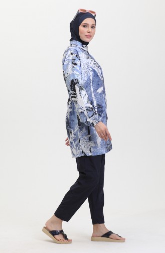 Hijab-Badeanzug 24204-02 Marineblau 24204-02