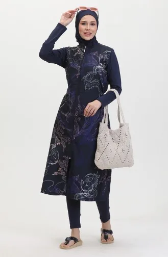 Hijab-Badeanzug 24511-01 Marineblau 24511-01