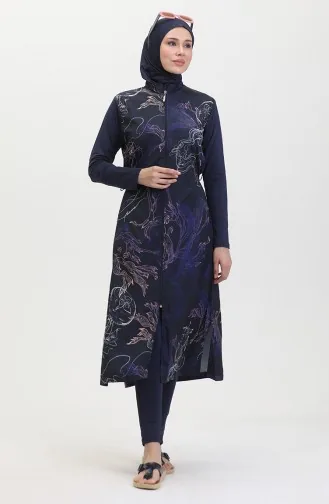 Hijab-Badeanzug 24511-01 Marineblau 24511-01