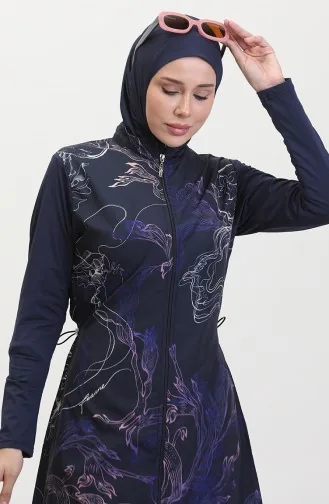 Hijab-Badeanzug 24511-01 Marineblau 24511-01