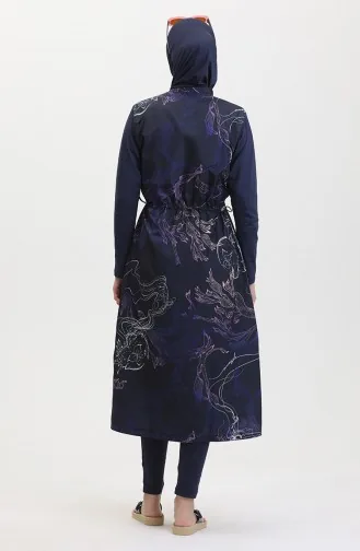 Hijab-Badeanzug 24511-01 Marineblau 24511-01