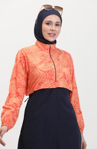 Maillot De Bain Hijab 24300-01 Orange 24300-01
