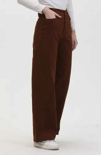 Plazzo Kot Pantolon 2727888-03 Kahverengi