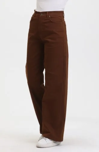 Plazzo Kot Pantolon 2727888-03 Kahverengi