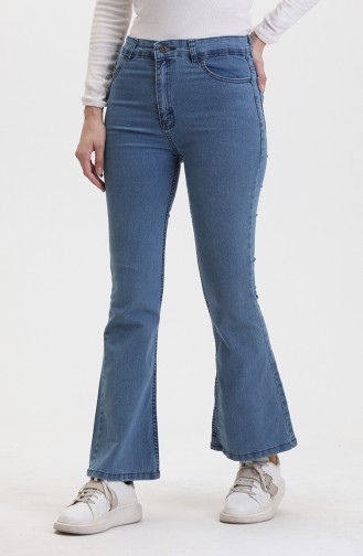 İspanyol Paça Kot Pantolon 2727999-01 Kot Mavi