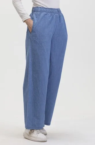 Jeansbroek Met Elastische Taille 2734A-01 Blauw 2734A-01