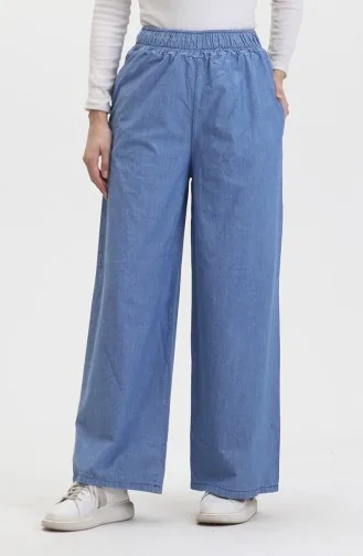 Jeansbroek Met Elastische Taille 2734A-01 Blauw 2734A-01