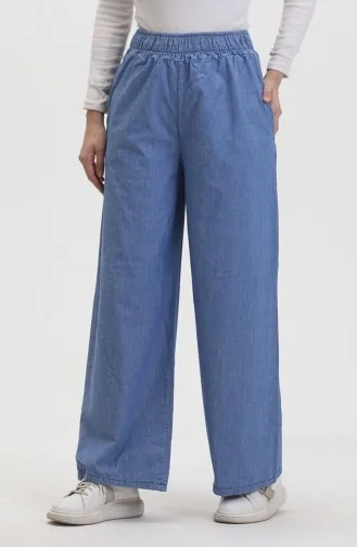 Jeansbroek Met Elastische Taille 2734A-01 Blauw 2734A-01