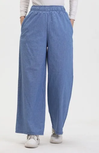 Jeansbroek Met Elastische Taille 2734A-01 Blauw 2734A-01