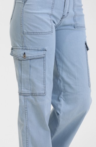 Cargo Pocket Jeans 2828-02 Light Blue 2828-02