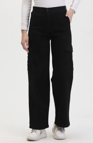 Kargo Cep Kot Pantolon 2828-04 Siyah