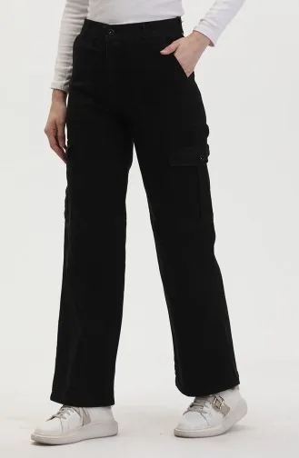 Kargo Cep Kot Pantolon 2828-04 Siyah