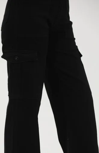 Kargo Cep Kot Pantolon 2828-04 Siyah