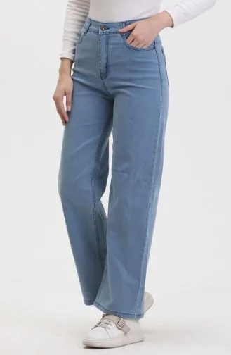 بلازو بنطال جينز 2929-03 لون أزرق فاتح 2929-03