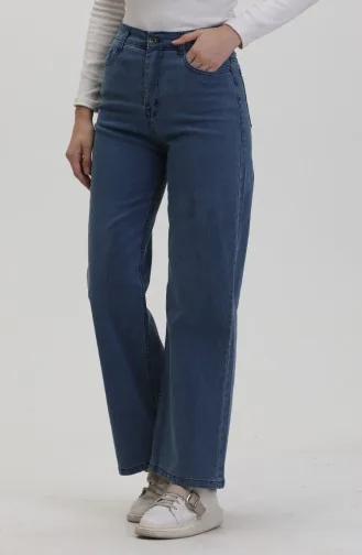 Pantalon Jeans Plazzo 2929-04 Bleu Jean 2929-04