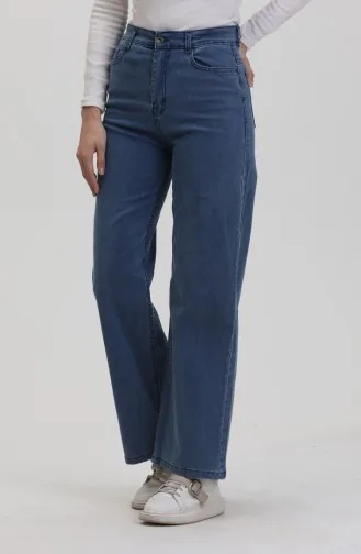 Pantalon Jeans Plazzo 2929-04 Bleu Jean 2929-04