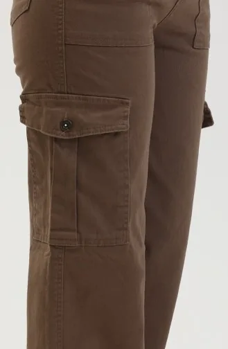 Cargo-Pocket-Jeans 3030-01 Hellbraun 3030-01