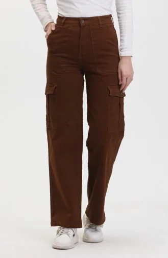 Kargo Cep Kot Pantolon 3030-03 Kahverengi
